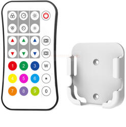 Skydance SkyDance R9 SPI DRGB+W távirányító digitális (futófény) LED szalagokhoz, 27 gombos, fehér-fekete (39739)