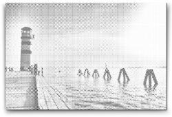  PontPöttyöző - Neusiedl-tó Méret: 40x60cm, Keretezés: Műanyagtáblával, Szín: Fekete