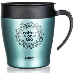 BANQUET Cană termică de călătorie TAZZA 330 ml, verde-gri, verde