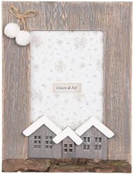 Clayre & Eef Rama foto masa, perete lemn multicolor 16x3x21 cm, 10x15 cm (2F1224)