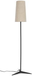 Bizzotto Lampadar otel negru textil bej Assam 26x166 cm (0828176)