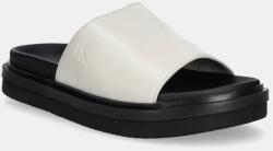 Calvin Klein Jeans papucs FLAT MOLDED SANDAL SLIDE szürke, női, YW0YW01710 - fehér Női 36