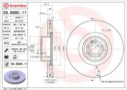 BREMBO Disc frana BREMBO 09. B980.11