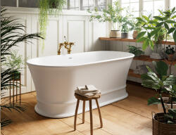 Marmite Cada baie freestanding ovala, compozit, 159 x 78 cm, Cast Marble Alcamo (625428161003)