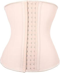 ANGOOL Corset Modelator ANGOOL TWINS FLAME, Bustier Latex pentru Talia Subtire si Abdomen Plat, culoare Nude, Marimea 4XL