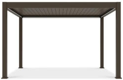  SUN DELUX PRO Motoros + Led világítás 3x4 m Taupe szürke terasz pergola (005893) - sungardenpergola