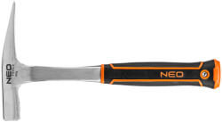 NEO TOOLS Kőműveskalapács keskeny fejjel, 600g, monoblokk, kétkomponensű markolat (25-106) - neo24