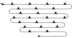 NEO TOOLS Kerti fényfüzér, 20m, 22db E27 LED ízzóval, 230V (99-106)