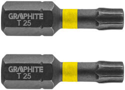 GRAPHITE Torziós ütvecsavarozó bit TX25x25mm, 2db (56H514) - neo24