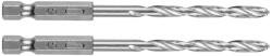 GRAPHITE Csigafúró, 1/4" hatszög szárral, HSS DIN 338, 4, 5mm, 2db/cs (54T707) - neo24