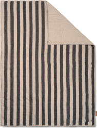 Ferm Living Pătură de picnic Grand cu dungă 120 x 170 cm negru-bej (1104264319) Patura