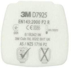  D3125, 3M Secure Click részecskeszűrő P2 R, egy pár (F8183)