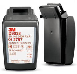  D9038, 3M Secure Click részecskeszűrő D9000-sorozatú fix házzal - fix, egy pár (F8195)