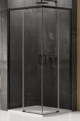 NEW TRENDY Prime Black cabină de duș 70x70 cm pătrat negru mat/sticlă transparentă D-0350A/D-0351A (D0350A/D0351A)