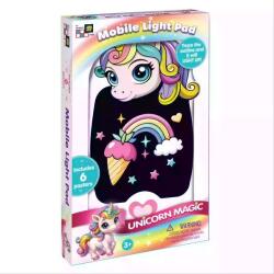 VEGATOYS Hordozható világító rajztábla - Unikornis (DI-3442E)