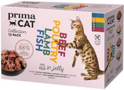 PrimaCat 24x85g PrimaCat Classic aszpikban nedves macskaeledel vegyes csomag 4 változattal - zooplus - 10 990 Ft