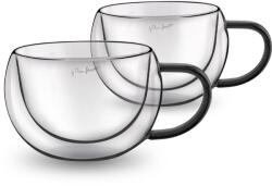 Lamart VASO LT9114 cappuccino pohár készlet, 2 darabos, 270ml (LT9114 SET 2 CAPP. ČERNÝ 270 VASO LAMAR)