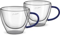 Lamart Thermo pohár LT9116 VASO Cappuccino szett 190 ml 2 db kék (LT9116 SET 2 CAPP. MODRÝ 190 VASO LAMAR)
