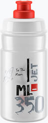 Elite Jet kerékpáros palack 350 ml átlátszó/piros logó