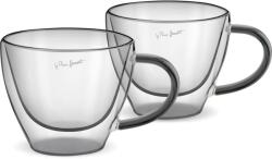 Lamart Thermo pohár LT9117 VASO Cappuccino szett 190 ml 2 db fekete (LT9117 SET 2 CAPP. ČERNÝ 190 VASO LAMAR)