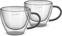 Lamart VASO LT9117 cappuccino pohár készlet, 2 darabos, 190ml (LT9117 SET 2 CAPP. ČERNÝ 190 VASO LAMAR)