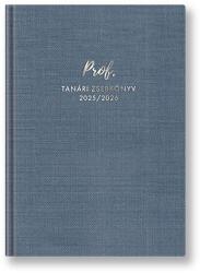 TopTimer Tanári zsebkönyv TOPTIMER Prof PVC műbőrborító A/5 heti 145x205 mm Acélkék 2025-2026 26P100T-411 (26P100T-411)