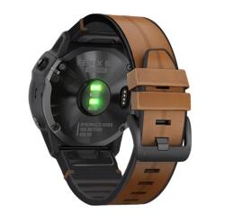Gigapack Garmin Instinct 3 Solar 45mm Gigapack Pótszíj Egyedi Méret, Quickfit Csatlakozás, Barna