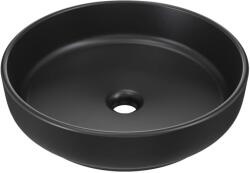 Comad River 1 mosdótál 40x40 cm kerek mosdótálak fekete RIVER 1 BLACK MATT UN 40 ( E-6595 ) (RIVER1BLACKMATTUN40)