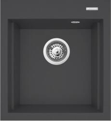 Pyramis Siros gránit mosogató 47x51.5 cm fekete 070084501 (070084501)