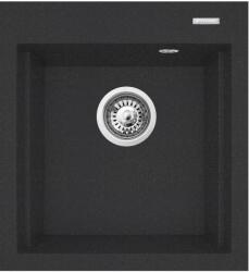 Pyramis Siros gránit mosogató 47x51.5 cm fekete 070084301 (070084301)