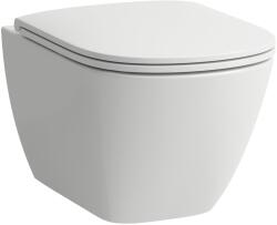 Laufen Lua wc csésze lassú záródású ülőkével függesztett dilettációs szivacs nélkül mély öblítéssel fehér H8660820000001