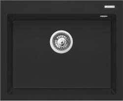 Pyramis Istros gránit mosogató 61x50 cm fekete 070181112 (070181112)