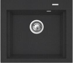 Pyramis Siros gránit mosogató 57x51.5 cm fekete 070084901 (070084901)