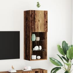 vidaXL Комплект ТВ шкаф 40, 5 x 30 x 102 см Старо дърво (863087)