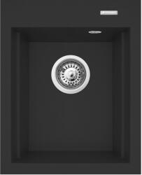Pyramis Siros gránit mosogató 48x39 cm fekete 070181012 (070181012)