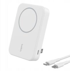 Belkin BoostCharge Pro vezeték nélküli powerbank 10000 mah, 15w, Qi2, MagSafe (BPD008BTWH)