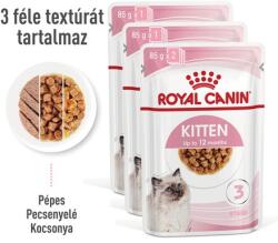 Royal Canin Kitten Gravy Multipack - Kölyök macska szószos, zselés, pépes multipack nedves táp (4 x 4 x 85 g) 1.36kg