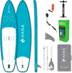 Hana Outdoors PACK felfújható stand up paddle HANA LEGEND Türkiz 11'2 kék