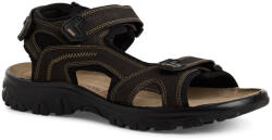 Marco Tozzi férfi tépőzáras barna bőr szandál 18400-42-303 07557