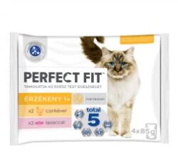 Perfect Fit alutasak sensitive csirke & lazac 4x85gr Multipack - premiumeledel
