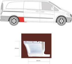 Mercedes-Benz Mercedes Viano 2003-2010 W639 - Hátsó sárvédő első r. jobb tolóajtós (t. t: 3430mm)