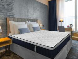 SB Saltea Siena Navy Pocket Memory, H 30 cm, 7 zone de confort, Arcuri Individuale, Spuma cu Memorie, Medie spre Ferma 90x200 cm