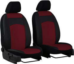  Prémium univerzális üléshuzat fekete bordó busz 1+1 szett Skóra (UHSS01MAROON)