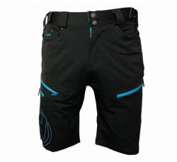 HAVEN Rövid kerékpáros nadrág kantár nélkül - NAVAHO SLIMFIT - fekete/kék - holokolo - 30 990 Ft