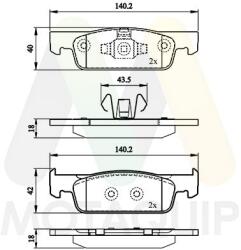 MOTAQUIP Set placute frana MOTAQUIP LVXL1765 (LVXL1765)