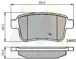 MOTAQUIP Set placute frana MOTAQUIP LVXL1417 (LVXL1417)