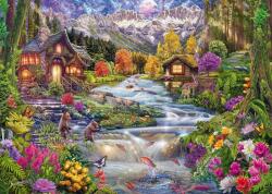 Schmidt Spiele - Puzzle Râul în munți - 2 000 piese Puzzle