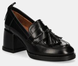 Billi Bi bőr flip-flop fekete, magassarkú, A17201 - fekete Női 41