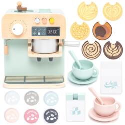 UMU Toys Set de joaca aparat de cafea din lemn cu accesorii UMU Toys (UM_1352) Bucatarie copii