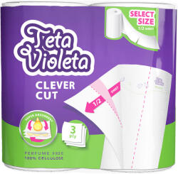 Violeta Piknik Clever Cut háztartási papírtörlő - 3 rétegű, 2 tekercs
